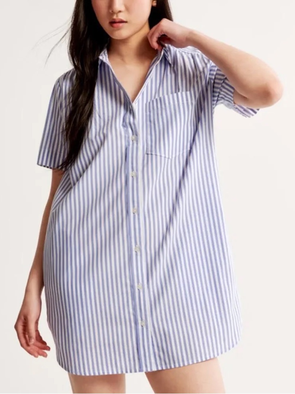 Abercrombie & Fitch Stripe Shirt Mini dress